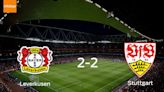 Bayer Leverkusen y Stuttgart se reparten los puntos y empatan 2-2