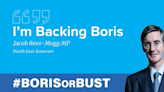 'How on earth?': Jacob Rees-Mogg sparks backlash over pro-Boris Johnson slogan