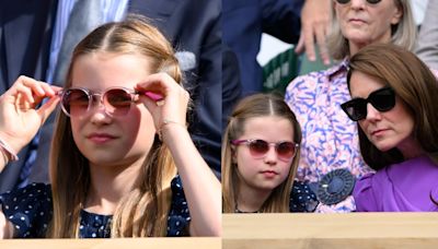Princess Charlotte’s Pink Ray-Ban Sunglasses Go Viral, Wears Polka Dot Dress by Guess Alongside Mom Kate Middleton for ...