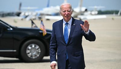Biden defends passing the torch to Harris as he gives first speech since dropping out of race