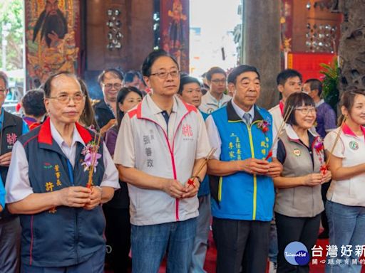 中壢三教紫雲宮恭祝關聖帝君聖誕 張善政感謝廟方積極投入公益