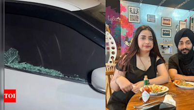 Popular Kulhad Pizza couple's car gets vandalized. This is what happened next - Times of India