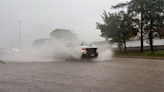 Storm causes flooding along road in Texas