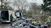 Villagers catch fly-tippers dumping rubbish and block their escape