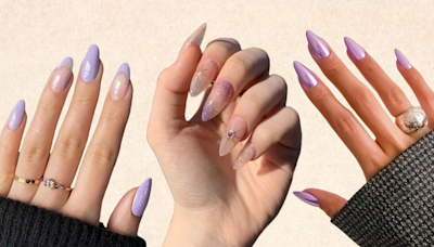 7 ideas de diseños de uñas lilas para el mes de junio