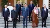 Sánchez recibe al primer ministro de Palestina y varios ministros de Exteriores árabes