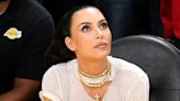 Kim Kardashian Declares 'I Love Nerds' With Fashion Statement at Lakers Game