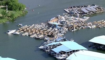 Survivors take shelter in freezer as tornado hits restaurant at Lake Ray Roberts Marina