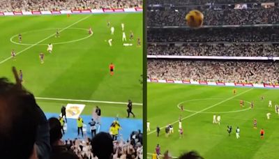 El vídeo viral de Ferran Torres pegando un pelotazo a la grada del Bernabéu - MarcaTV