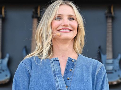 Cameron Diaz Makes a Case for Doubling Up on Denim During a Rare Appearance