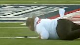 Guy Who Fetches The Kicking Tee Takes Epic Belly-Flop In Independence Bowl