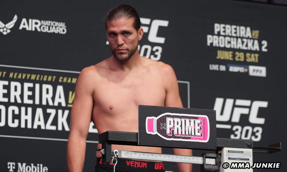 UFC 303 weigh-ins video: Brian Ortega, Diego Lopes hit marks for newly agreed-to lightweight co-main