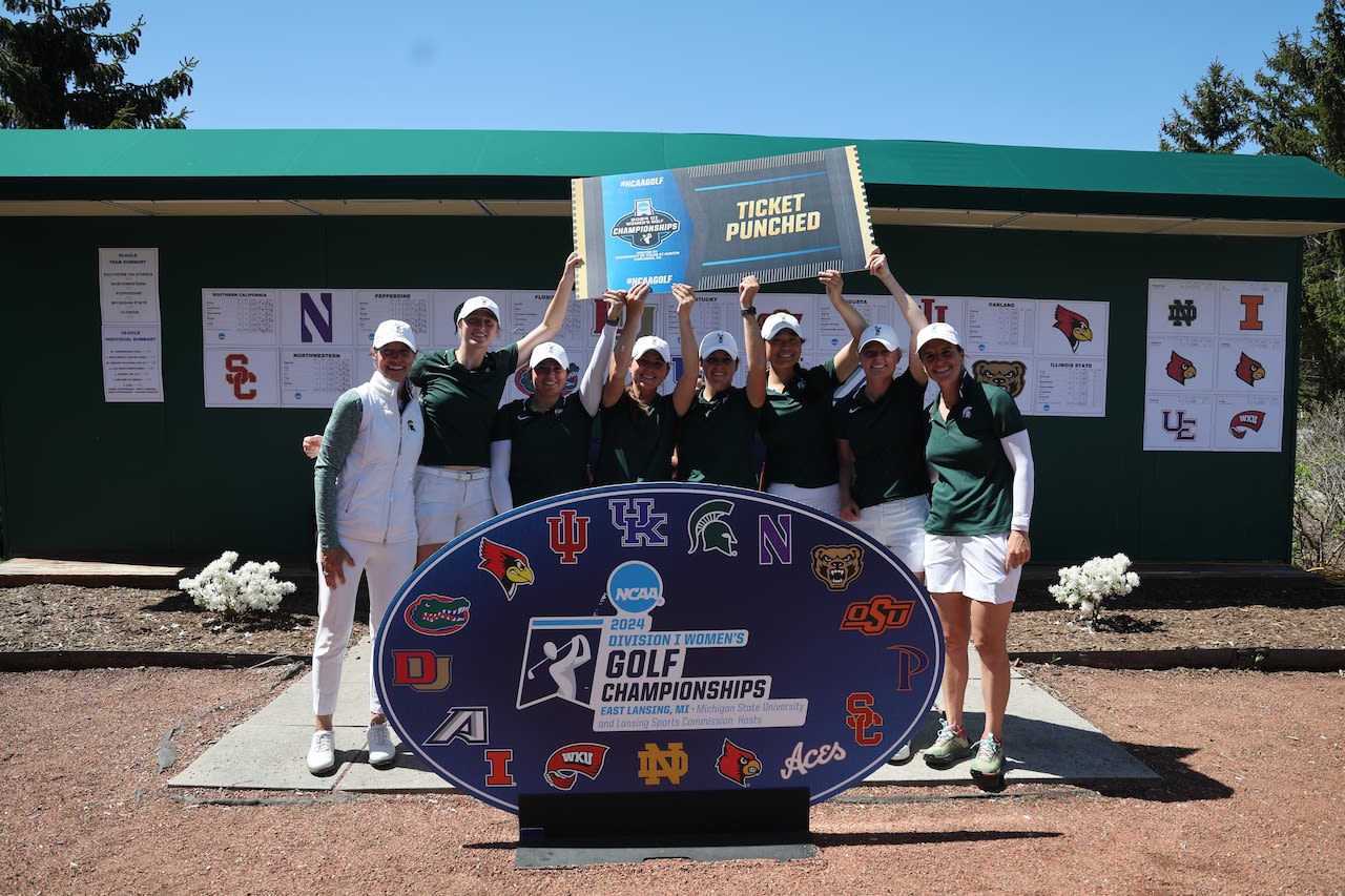 Michigan State women’s golf places 3rd at home regional, advances to NCAA Championships