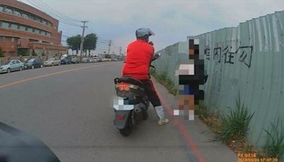 「陌生阿伯拉扯女童書包」好心騎士搭救 警通知到案竟說：教她揹書包？