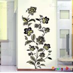 壁貼【橘果設計】花卉 DIY組合壁貼/牆貼/壁紙/客廳臥室浴室幼稚園室內設計裝潢