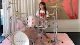 Kourtney Kardashian's Boyfriend Travis Barker Teaches Penelope the Drums on Her Own Mini Set
