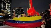 Protesta de Venezolanos en México contra Fraude Electoral en Venezuela