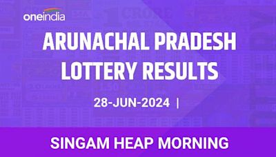 Arunachal Pradesh Lottery Singam Heap Morning Winners June 28 - Check Results