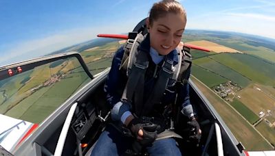 Pilot's canopy opens and shatters during training flight