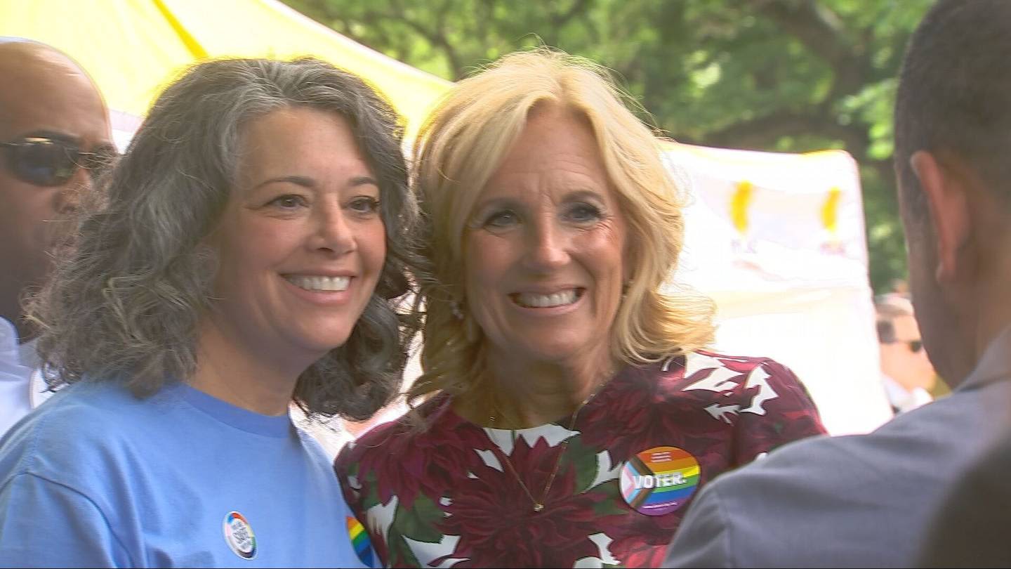 First Lady Jill Biden speaks at Pittsburgh Pride 2024 celebration