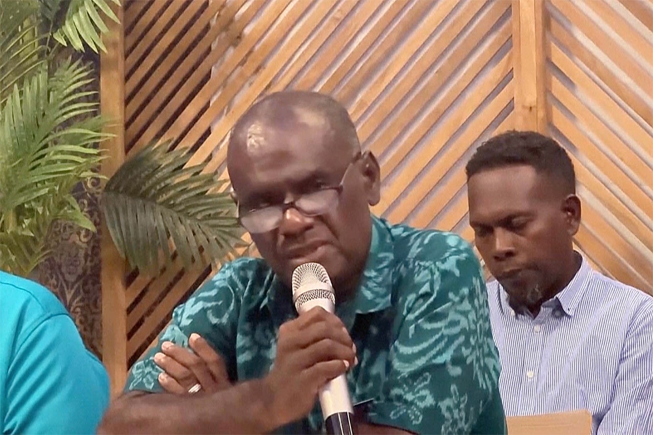 Solomon Islands lawmakers elect former Foreign Minister Jeremiah Manale as new prime minister