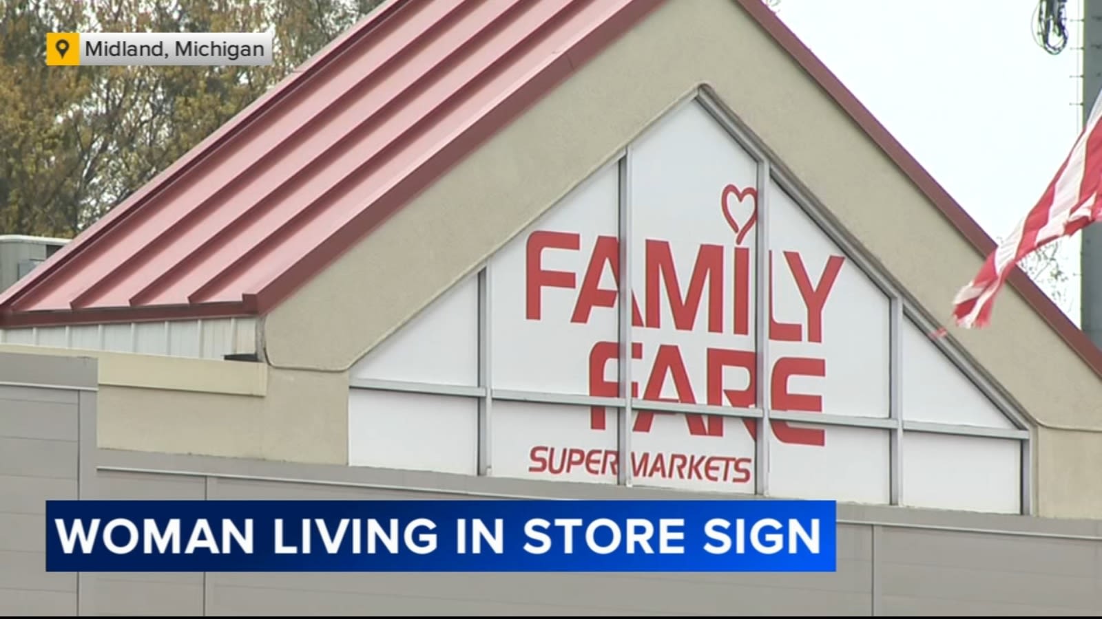 Woman found living in Family Fare sign above Michigan supermarket