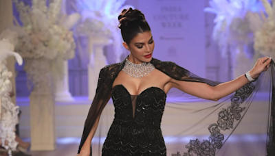 India Couture Week 2024: Jacqueline Fernandez Embodies The Romantic Essence Of Isha Jajodia's Collection In Strapless Gown