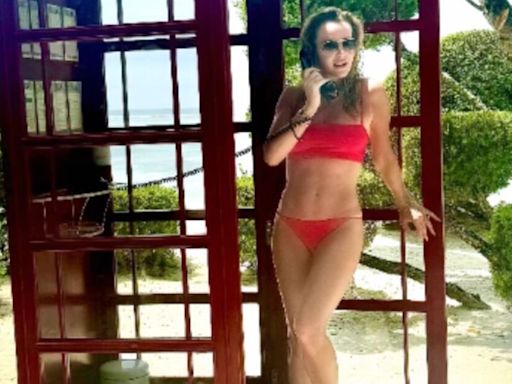 Amanda Holden looks ageless in tiny bikini as she issues plea to fans