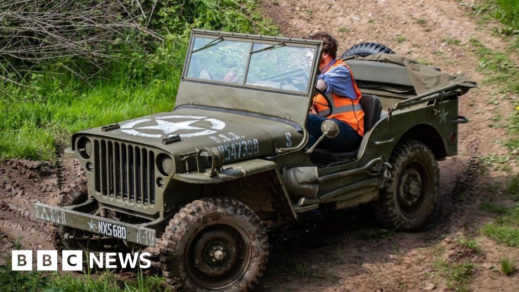 Father and son part of ex-military vehicle D-Day tribute