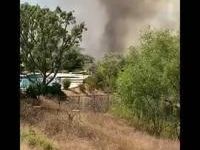 US: Hawarden Fire In Riverside, CA Burns Several Homes