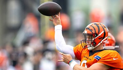 Cincinnati Bengals quarterback Joe Burrow shows wrist injury is improved by launching deep throws