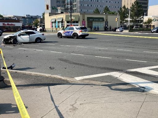 Serious crash closes road at busy downtown Sudbury intersection