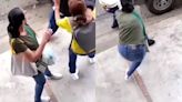 Mujer logró espantar a fleteros golpeándolos con sus bolsas de supermercado