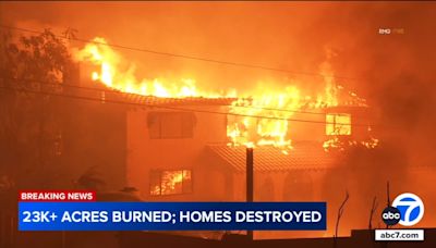 Airport Fire in Orange and Riverside counties destroys homes, burns more than 23,000 acres