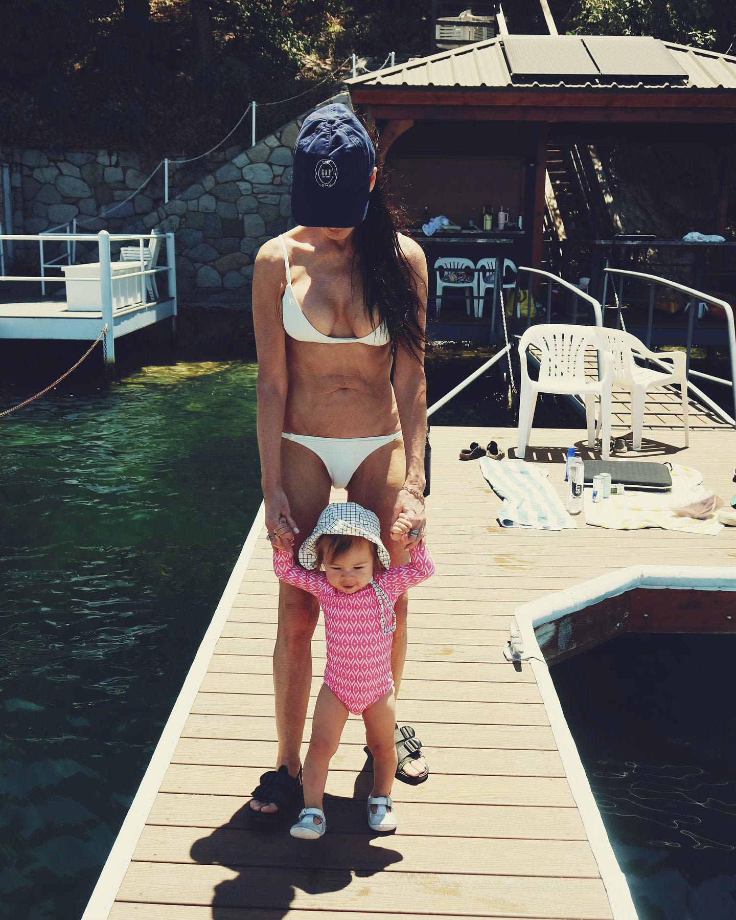 Demi Moore, 61, Stuns in a White Bikini With Her Baby Granddaughter Louetta