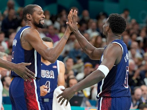 Kevin Durant, LeBron James lead USA to dominant win over Serbia in Paris Olympics group opener