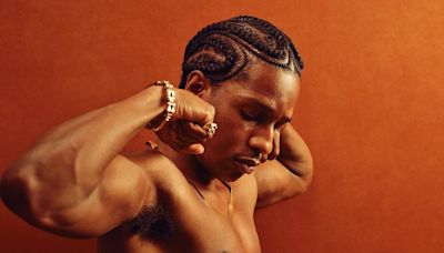 A$AP Rocky shows off his muscles for Rihanna's Savage X Fenty
