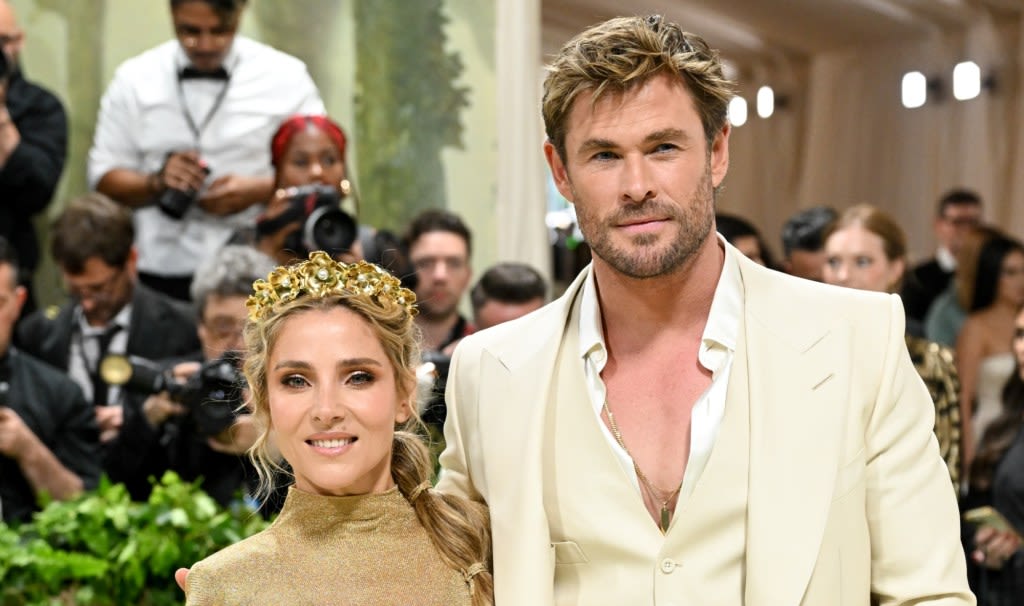 Chris Hemsworth and Wife Elsa Pataky Coordinate in Tom Ford Looks for Met Gala 2024 Red Carpet