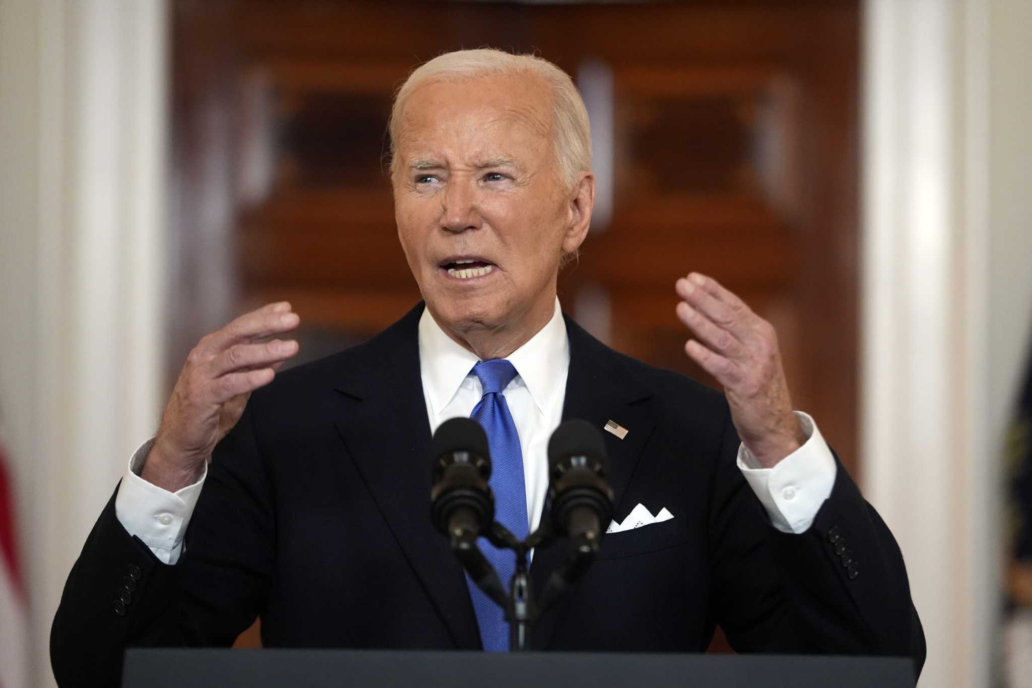 After Supreme Court immunity ruling, Biden draws sharp contrast with Trump on obeying rule of law