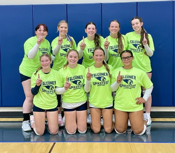 Golden Falcons Win Falconer Spikefest