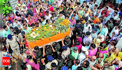 Uttarakhand village pledges to look after martyred soldier's 2 kids, wife, mom | India News - Times of India