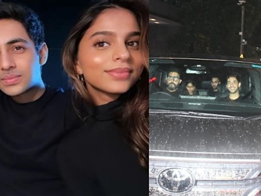 Abhishek Spends Time with Lovebirds Suhana-Agastya Amid Separation Rumours with Aishwarya