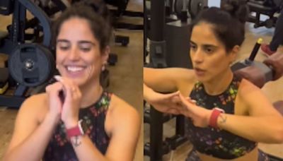 Camilla Camargo impressiona ao exibir barriga trincada em treino intenso