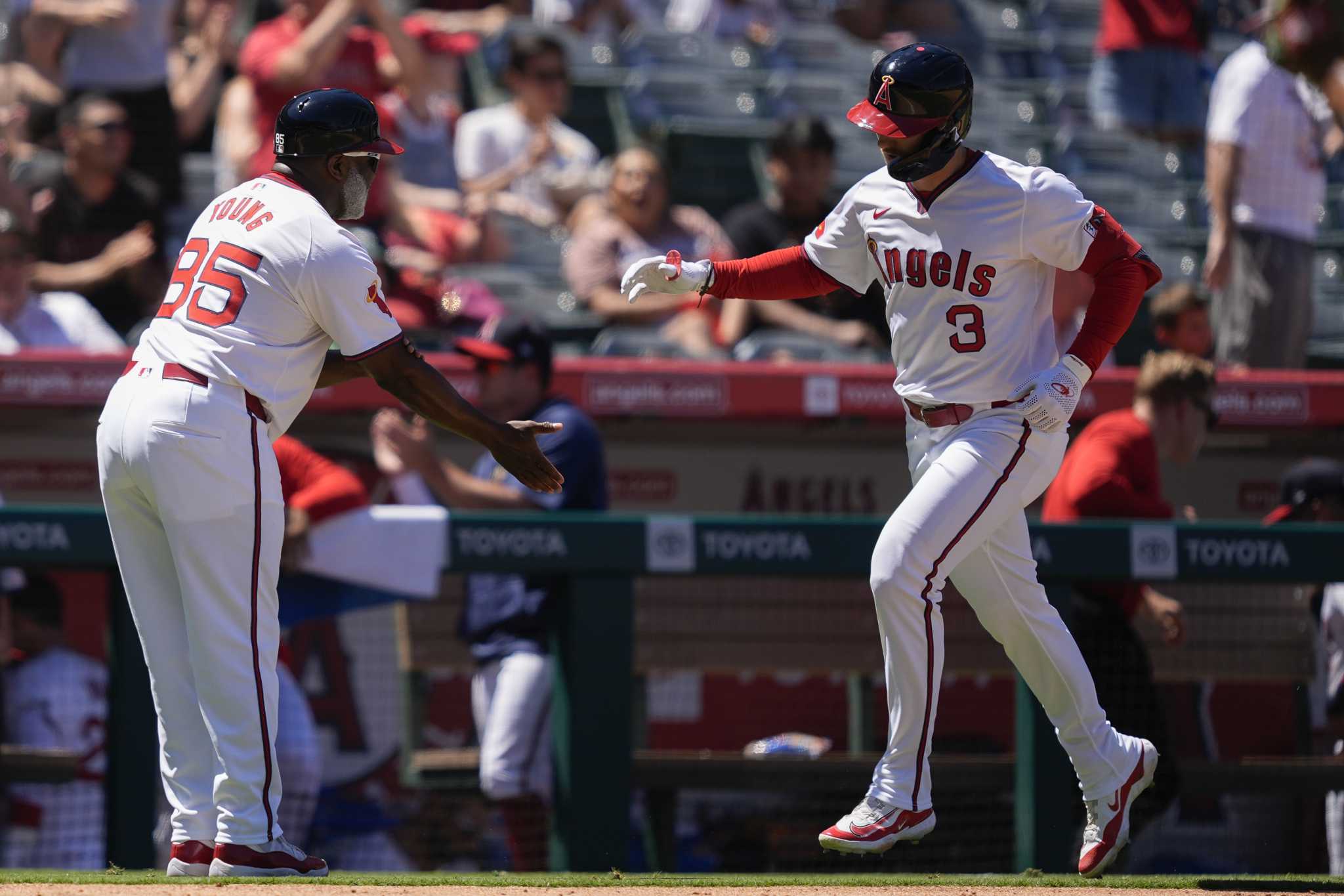 Taylor Ward’s grand slam caps Angels’ rally, L.A. beats A’s 8-6 to avoid 4-game sweep