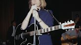 French singer-songwriter Françoise Hardy performs at the Savoy Hotel in London in 1967.