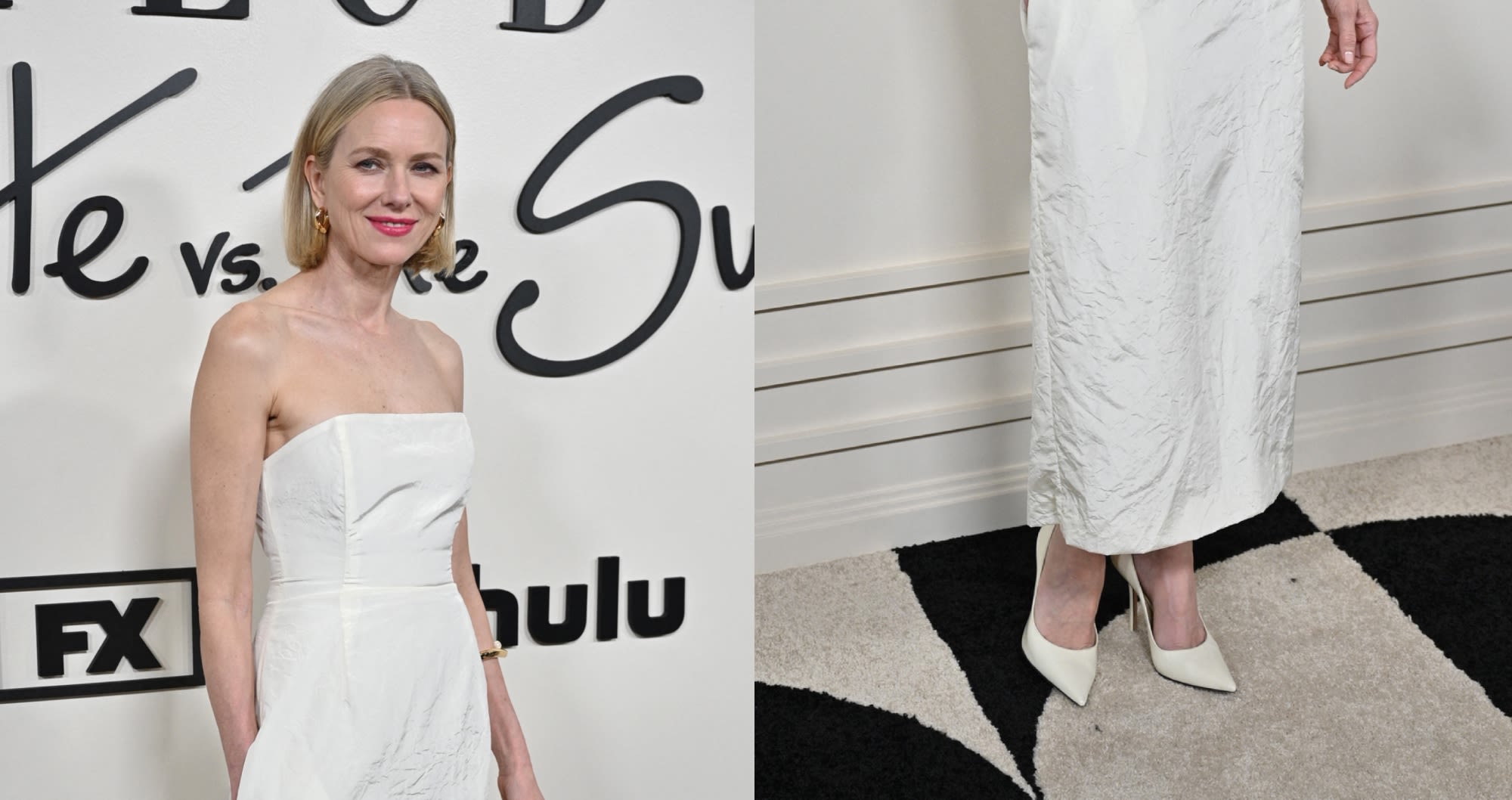 Naomi Watts Channels Vintage Look in Pointed Pumps and Halter Dress at ‘Feud: Capote vs. The Swans’ FYC Event