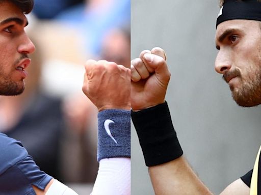 Roland Garros elige el horario que menos le gusta a Alcaraz para los cuartos con Tsitsipas
