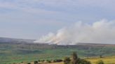 Moorland fire which could be seen in parts of Bradford flares up again