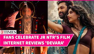 'Devara' Internet Review; Dhol and Dance Light Up the Premiere of Jr NTR & Janhvi Kapoor's Movie