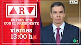 Antonio García Ferreras entrevista a Pedro Sánchez en el plató de Al Rojo Vivo este viernes